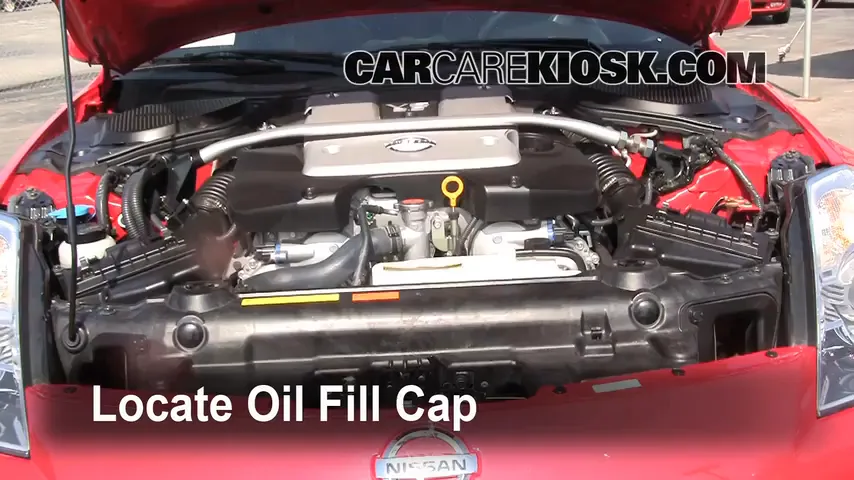 2008 Nissan 350Z 3.5L V6 Oil Add Oil